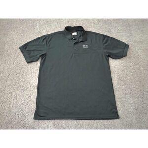 Cisco Employee Polo Shirt Mens XL Short Sleeve Clique Black